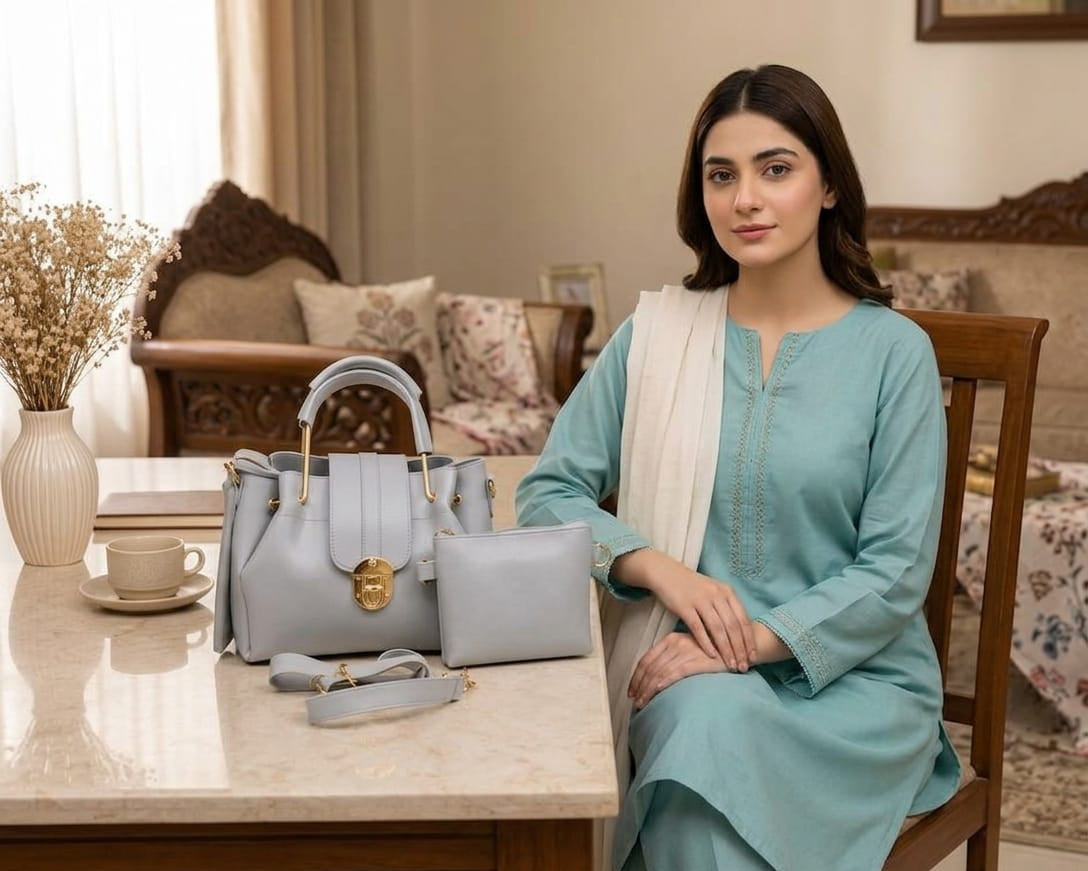 The Crown Satchel – Duet Charm Set Handbag for Women