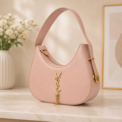 Elegant Pink Shoulder Bag for Women | Stylish Hobo Handbag