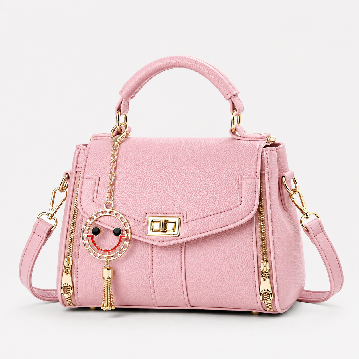 Elegant Pink Women's Handbag | Premium Crossbody & Top Handle Bag