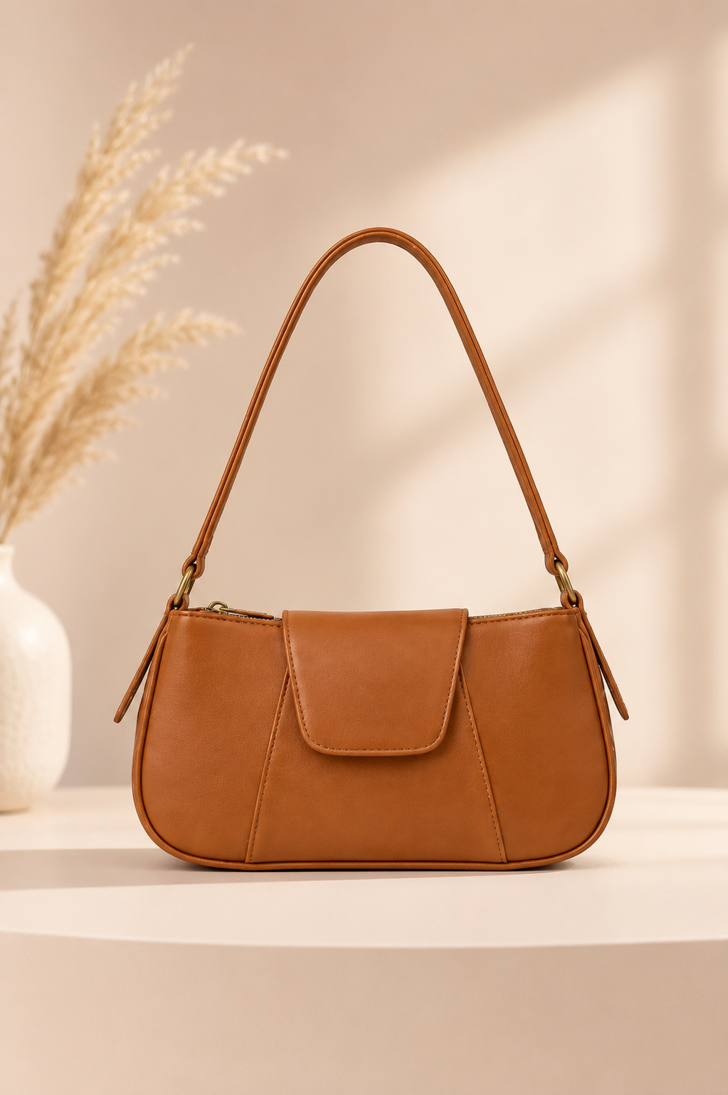 Elegant Tan Shoulder Bag for Women | Stylish Everyday Handbag