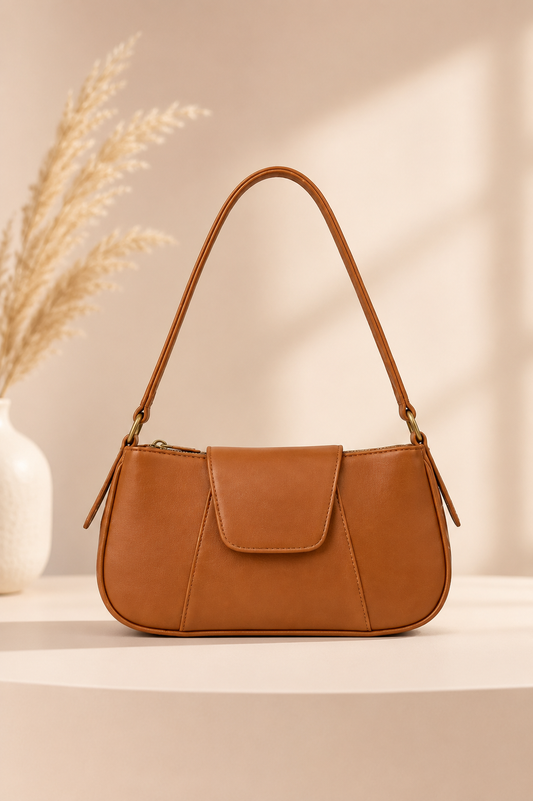 Elegant Tan Shoulder Bag for Women | Stylish Everyday Handbag