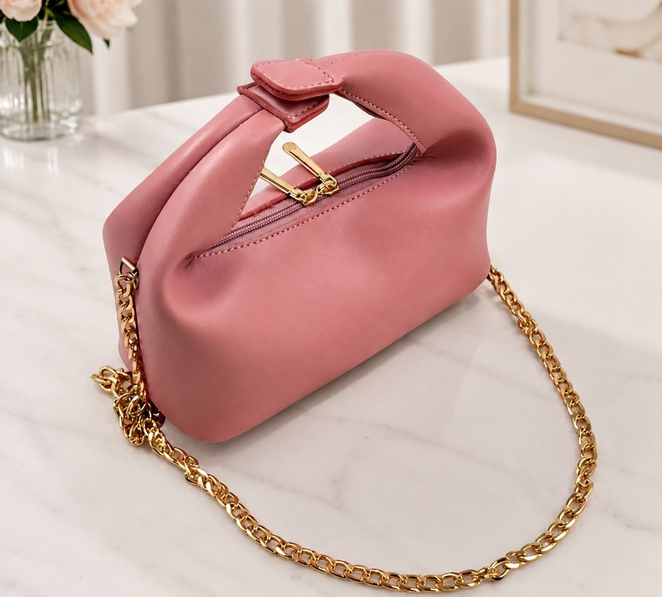 Elegant Pink Shoulder Bag for Women