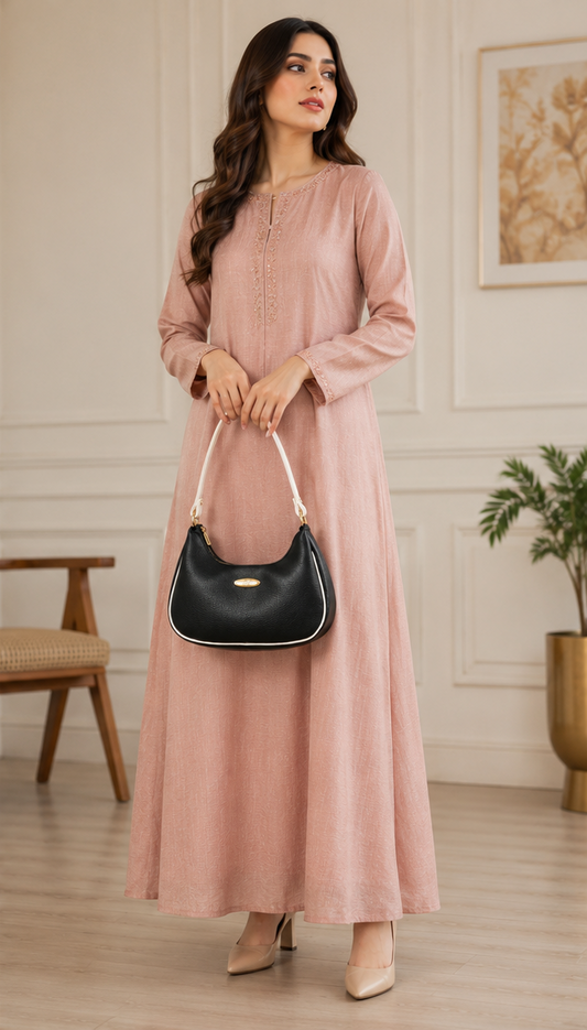 Elegant Black Shoulder Handbag for Women | Premium Leather Look | Everyday Fashion Bag