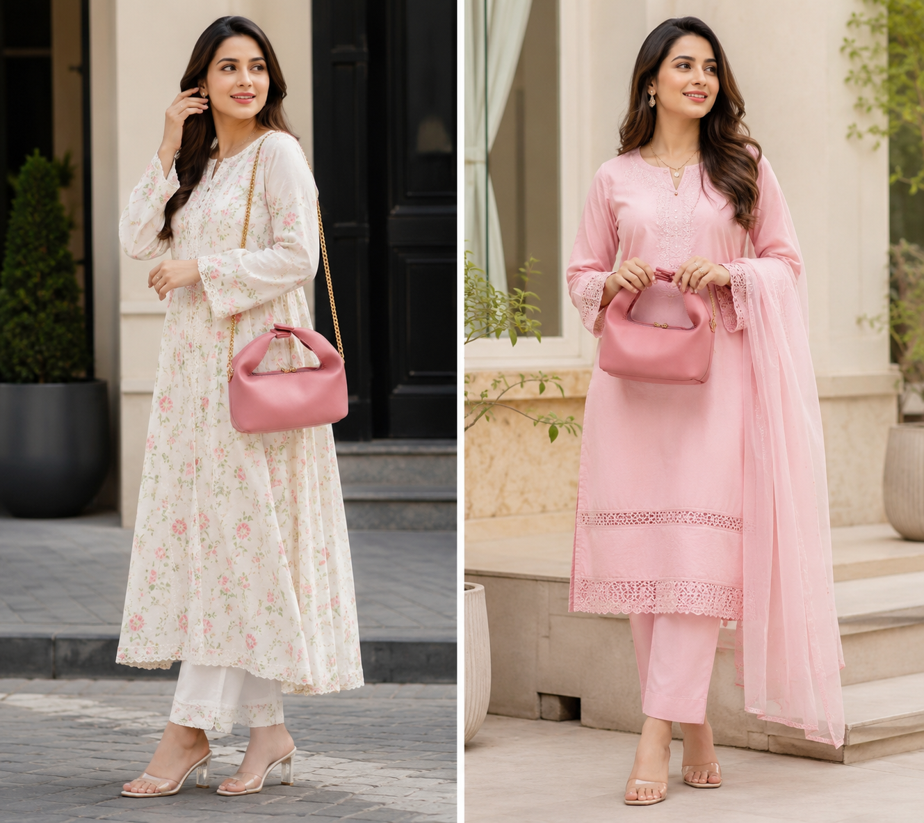 Elegant Pink Shoulder Bag for Women