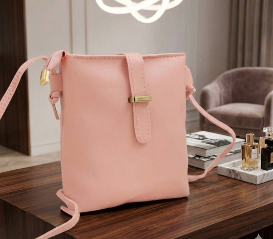 Elegant Pink Mini Crossbody Shoulder Bag for Women