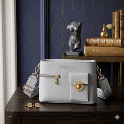 Luxury White Premium Crossbody Shoulder Bag For Women – Elegant Designer Style