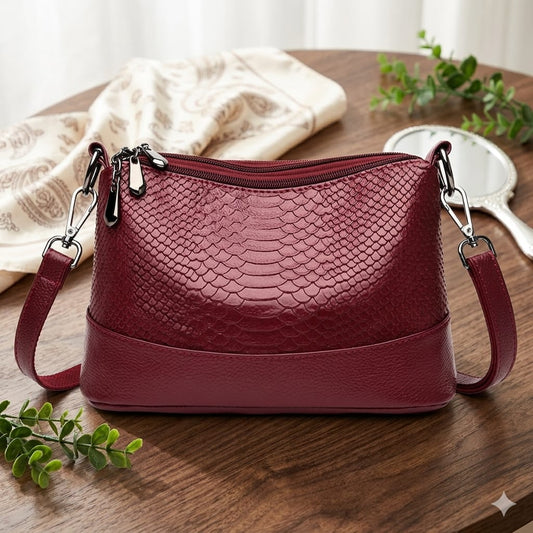Luxury Textured Maroon Crossbody Shoulder Bag – Premium Women’s Handbag  Price