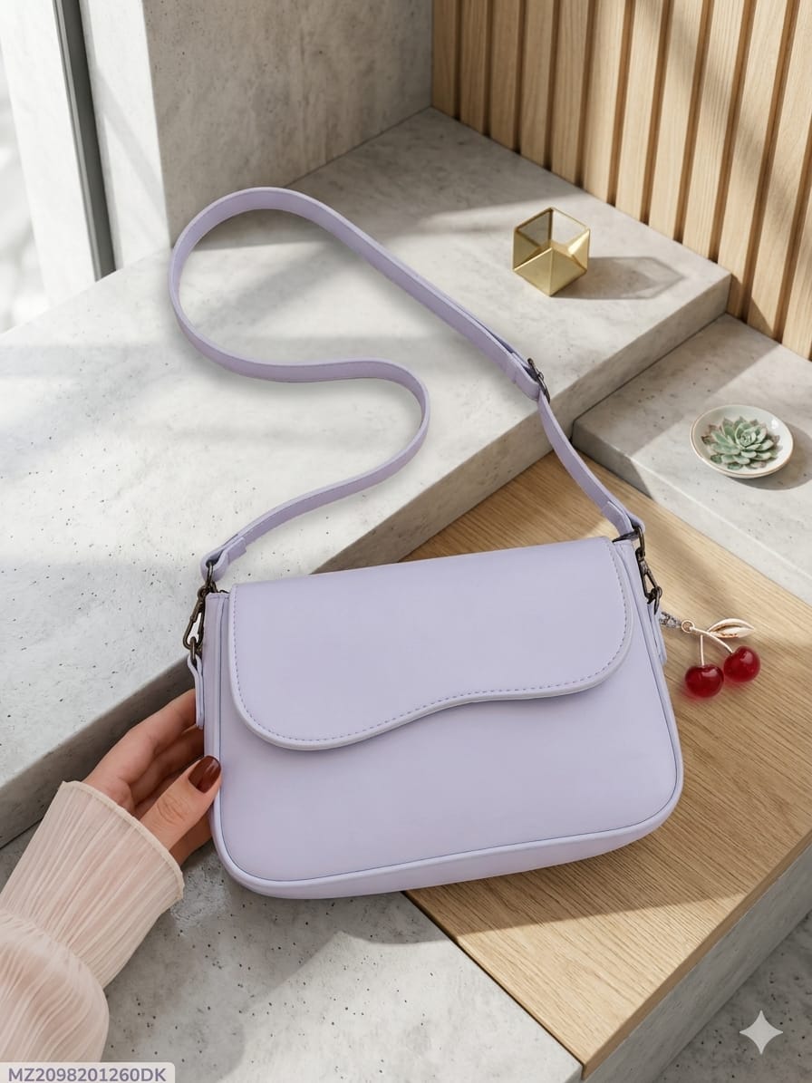 Elegant Lavender Shoulder Bag – Premium Crossbody Purse