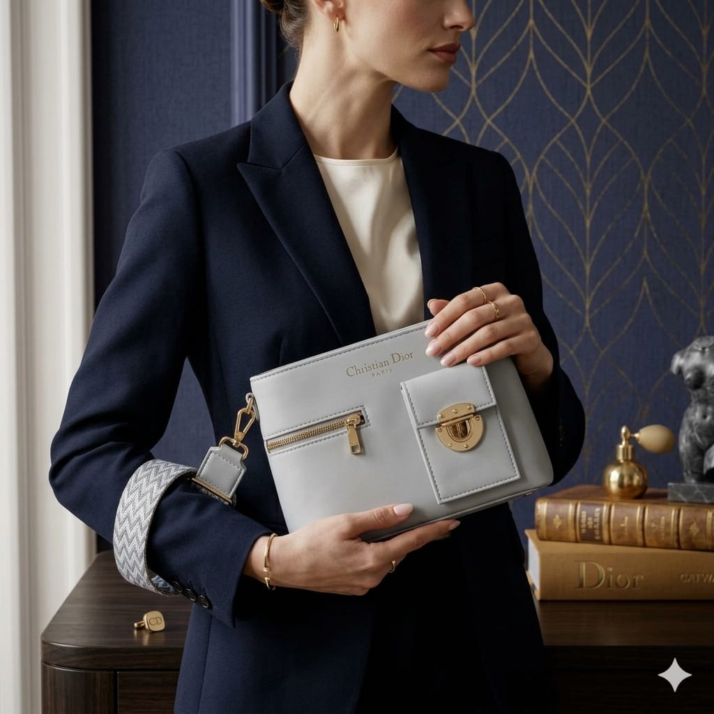 Luxury White Premium Crossbody Shoulder Bag For Women – Elegant Designer Style