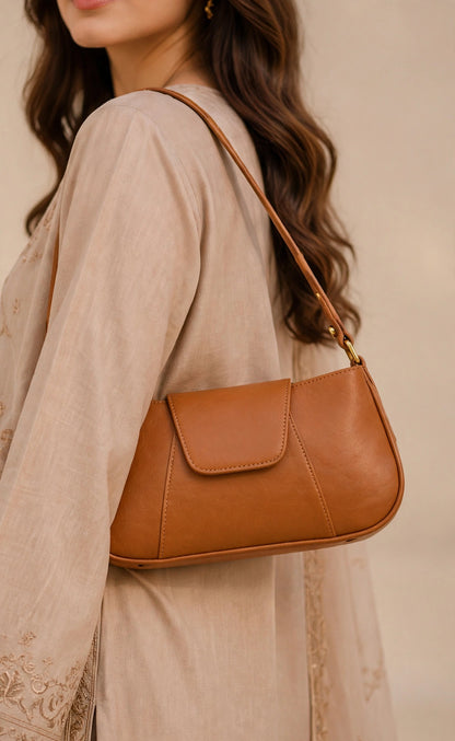 Elegant Tan Shoulder Bag for Women | Stylish Everyday Handbag
