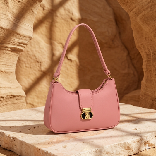 Elegant Pink Shoulder Handbag for Women | Premium Everyday Purse